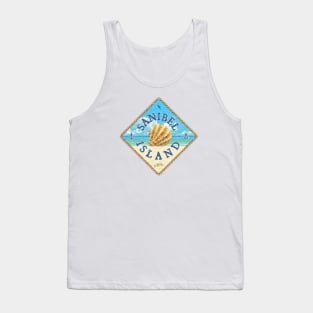 Sanibel Island, Florida, with Oyster Shell and Beach Tank Top